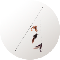 juguetes gatos pesca ratón