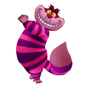 Risón Cheshire gato de la película Alicia en el País de las Maravillas