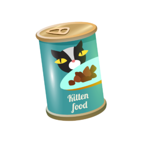 Comida húmeda latas gatitos