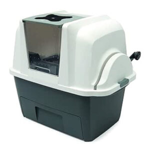 arenero autolimpiable Catit Smartsift banco y negro